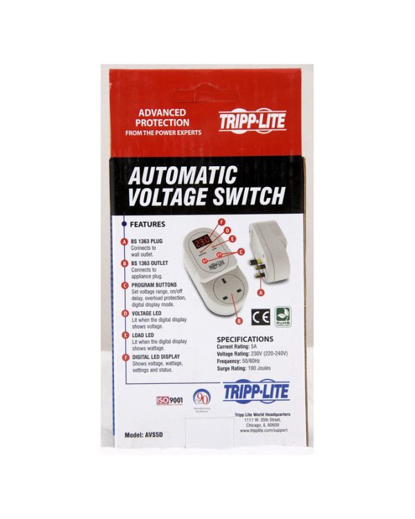 Automatic Voltage Switch 5Amp Tripp-Lite - Image 2