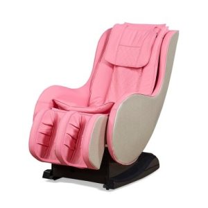 Massage Chair Red & Black Color, Durable Leather, Wood & Iron Frame, AM183041