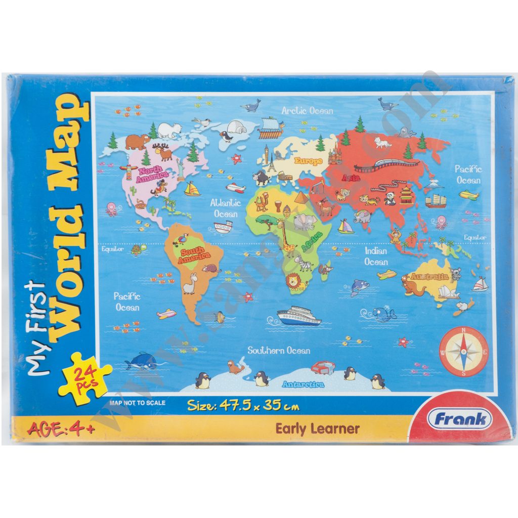 My First World Map, 24Pcs Frank - Sangyug Online Shop