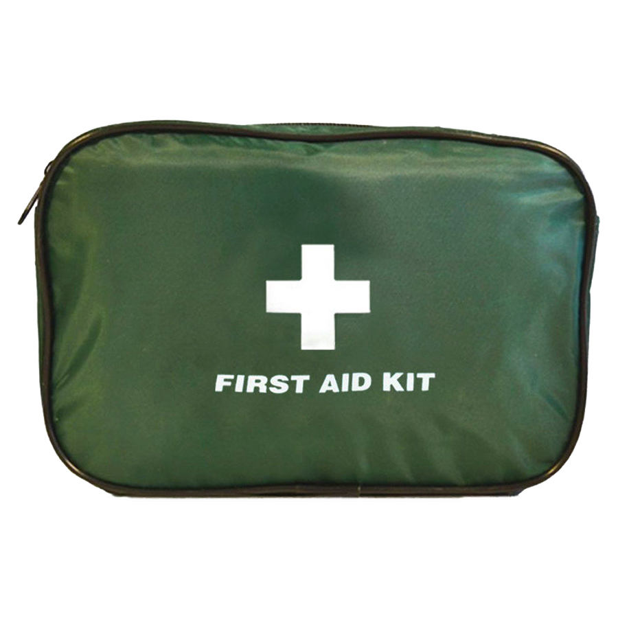 First Aid Kit - In Green Zipper Pouch Sunpower Blue - Sangyug Online Shop