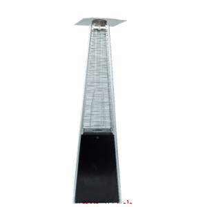 Standing Gas Patio Heater Pyramid Type Iron material, Black NW 26Kg